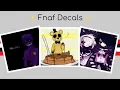 Roblox journal decals for you - fnaf edition
