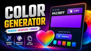 How to create Color generator using Html css and JavaScript