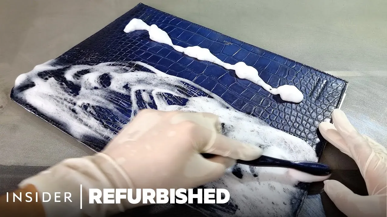 How A $42,000 Celine Crocodile Handbag Is Professionally Restored | Refurbished