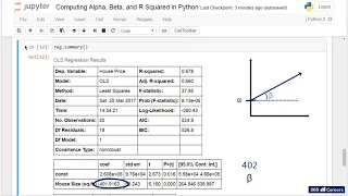 Py 83 Computing Alpha Beta and R Squared in Python