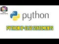 Python If Else statement in tamil Python Control Statements in tamil rks creators