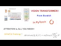 Coding Vision Transformer from scratch in PyTorch