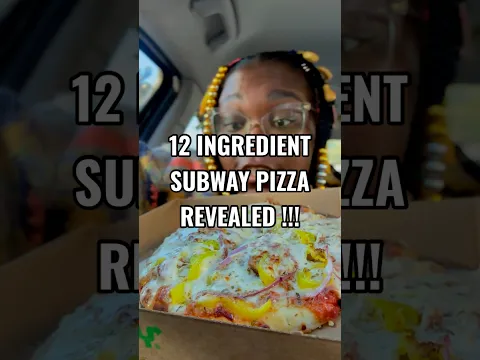 ADDICTIVE 12 ingredient SUBWAY PIZZA? … no way….(IMMA FIND IT 😩) #subway #foodfinders #pizza #food