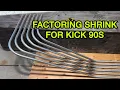Kick 90 calculating shrink conduit