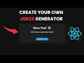 Build a Random Joke Generator in React JS Fun Easy Tutorial for Beginners
