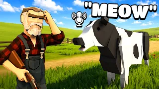 Blending in by making Animal Noises! (Moo Who?)