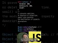 How to Seal Object in Javascript