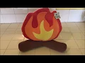 CUTE Campfire Pillow at Target Bullseye Dollar Bins May 2018
