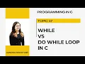 WHILE vs DO WHILE LOOP EXIT ENTRY CONTROL LOOP do while loop in c entry and exit control loop