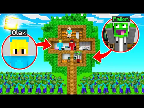 Video Thumbnail: ZBUDOWAŁEM NAJBEZPIECZNIEJSZY DOMEK NA DRZEWIE żeby PRZETRWAĆ APOKALIPSĘ ZOMBIE w Minecraft!