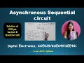 U4L4 3 Asynchronous sequential circuit Transition flow table for asynchronous sequential circuit