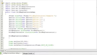 Java Programming Tutorial - GridBagConstraints-43