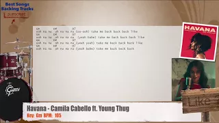 Download 🥁 Havana - Camila Cabello ft. Young Thug Drums Backing Track with chords and lyrics MP3