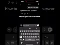 I made ChatGPT swear