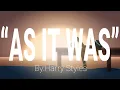 Download Lagu “As It Was” (Slowed + Reverb)