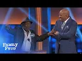 Garret Morris has a BONE TO PICK with Steve Celebrity Family Feud OUTTAKE