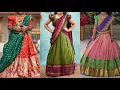 Lagu Latest Pattu Langa Voni Designs For Girls 2025 | Pattu Half Saree Designs | Kids Party Wear Lehengas