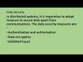 LECTURE 17 DDBMS SECURITY