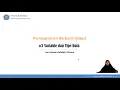Variable dan Tipe Data Pada Bahasa Pemrograman Java