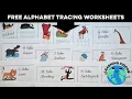 Alphabet tracing for kids - free abc worksheets