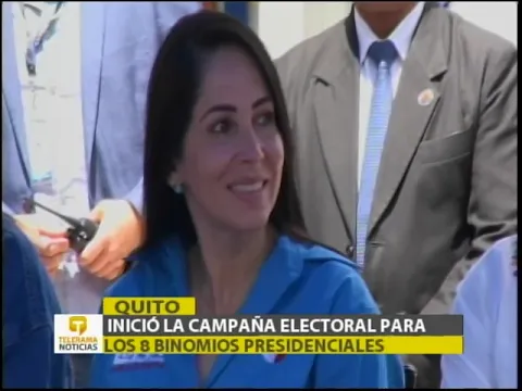 Inició la campaña electoral para los 8 binomios presidenciales