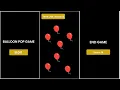 Balloon Pop Game HTML CSS Javascript