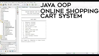 Online Shopping Cart System - Java OOP Project Console Application