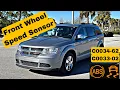 Dodge Journey Front Wheel Speed Sensor Replacement ABS Traction Control Light Fix