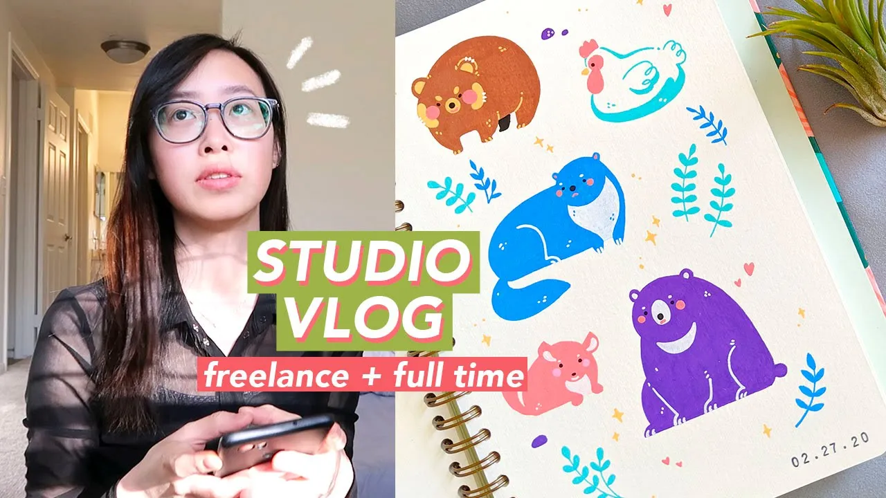 ☀ STUDIO VLOG 17 ☀ Balancing Freelance and a Full Time Job