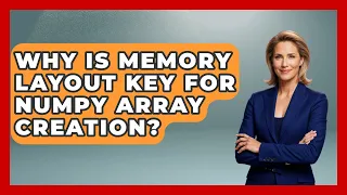 Why Is Memory Layout Key For NumPy Array Creation - Python Code School