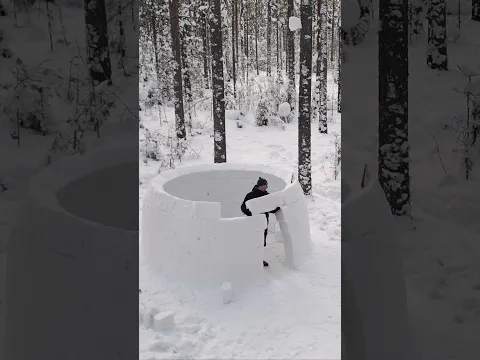 How to build Igloo in Forest 🌲❄️ #igloo