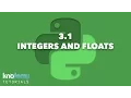 LEARNING PYTHON 3 1 Integers and Floats