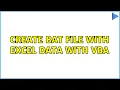 Create Bat File With Excel Data with VBA