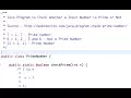 Java Program to Check whether a Number is Prime or Not