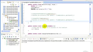 08 Advanced Java tutorial Passing Data Types to a Method