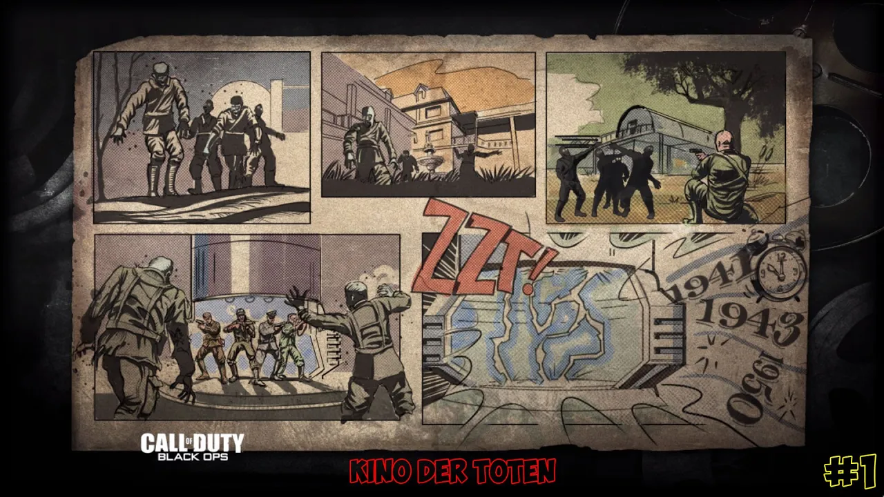 Call Of Duty Black Ops Zombies. Kino Der Toten. Part 1. Solo gameplay