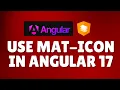 How to use mat-icon in Angular 17