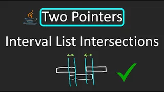 LeetCode - 986 Interval List Intersections Two Pointers Technique Java