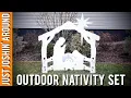 DIY Outdoor Nativity Set Christmas Decorations Just Joshin Around