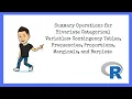 R Tutorials for Beginners Descriptive Statistics for Bivariate Categorical Variables