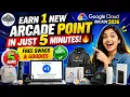 EARN 1 NEW ARCADE POINT IN JUST 5 MINUTES FREE SWAGS GOODIES Google Cloud Arcade 2026