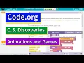 Interactive Card Lesson 14 Puzzle 8 Animation and Games Code org Tutorial