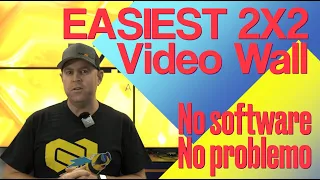 easiest 2x2 video wall setup ever no software needed bg uhd vw2x2a