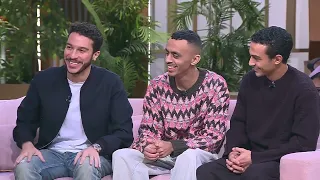 لعبة الاسئله مع ابطال فيلم الحريفة معكم مني الشاذلي 