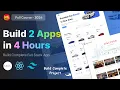 Build 2 Full-Stack React Apps with Next js Tailwind CSS 4-Hour Crash Course