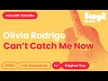 Download Lagu Olivia Rodrigo - Can't Catch Me Now (Karaoke Acoustic)