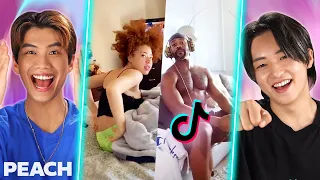 Koreans React To Towel Challenge On TikTok! | Peach Korea