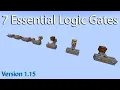 7 Essential Logic Gates - Minecraft Java Edition 1 15