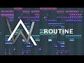 Download Lagu Alan Walker x David Whistle - Routine - FL Studio Remake + FLP