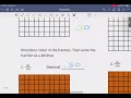 Identifying Hundredths with Visuals and in Number Form Decimal Worksheet and Review